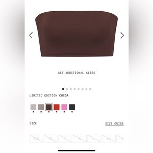 Skims Bandeau Brown Cocao (Sold out all sizes online)
